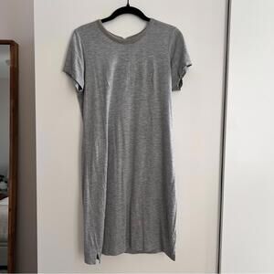 Gray Short Sleeve Dress
